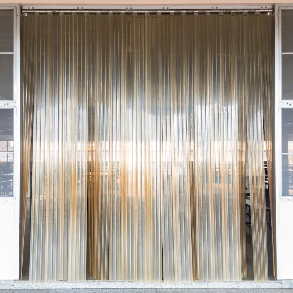 PVC Strip Curtains installation and product detail
